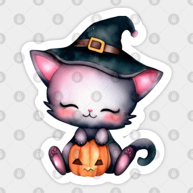 Little Cuties - Halloween Kitty Sticker by CAutumnTrapp